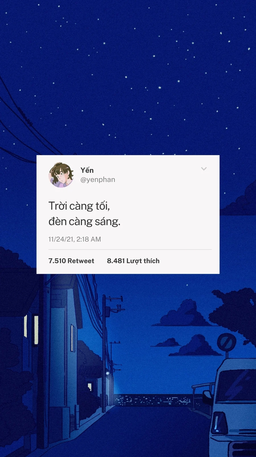 Background anime con đường vắng lặng trong một buổi chiều tà