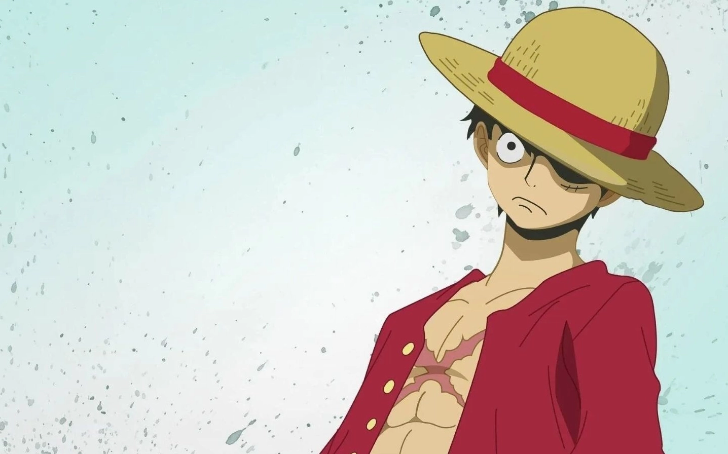 Hình nền anime Luffy trong trạng thái nghiêm túc khi chiến đấu.