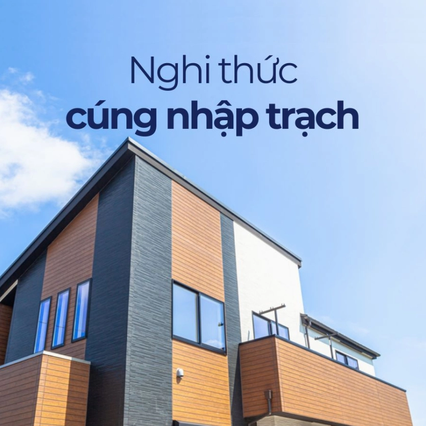 Người chủ nhà đang thực hiện nghi lễ cúng nhập trạch